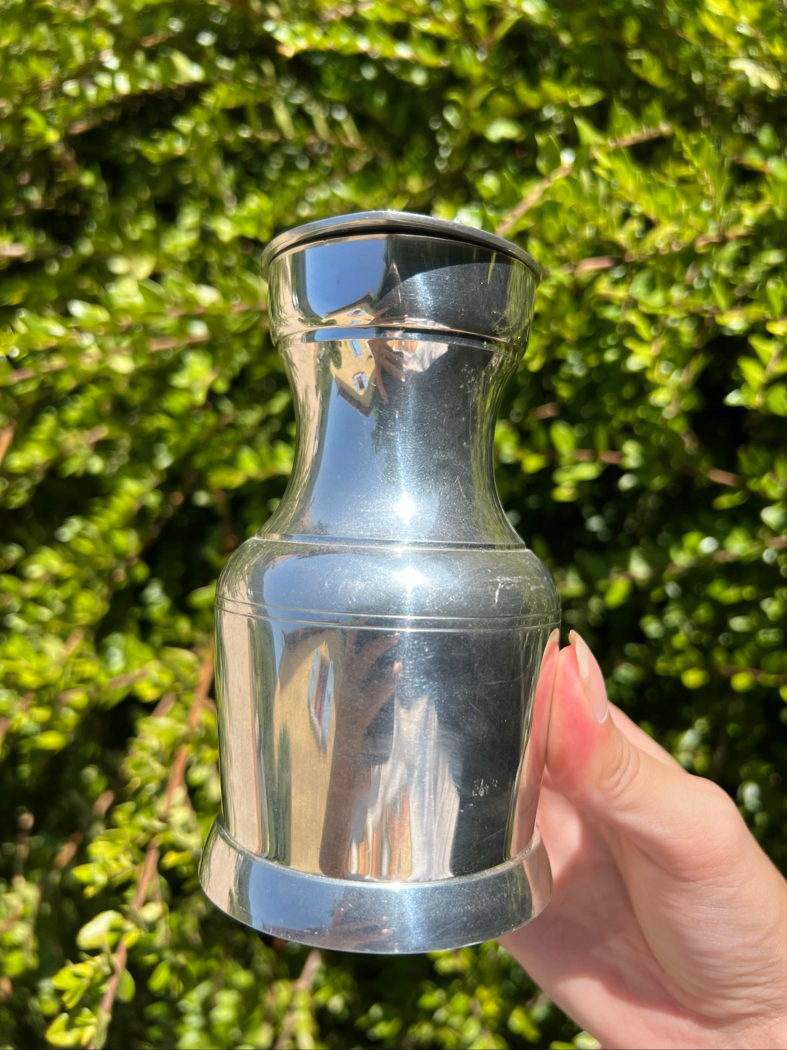 🍷 Tin kan ÉTAINS DU MANOIR Parijs Frankrijk 13 cm met vintage deksel – photo 9